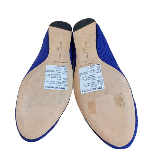 NWOT Brooks brothers “346” ballet flats bright blue size 7 - Picture 6 of 9